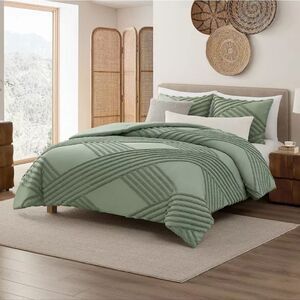 Koolaburra By Ugg Koolawash Campbell Twin/XL Comforter Set w/Shams- Desert Sage